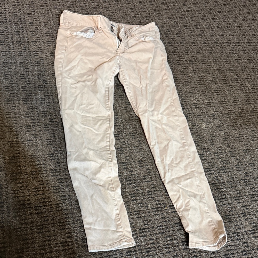 American Eagle Outfitters Women's Beige Skinny Jeans